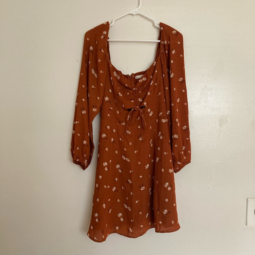 Abercrombie and Fitch Burnt Orange Dress Size M Tall